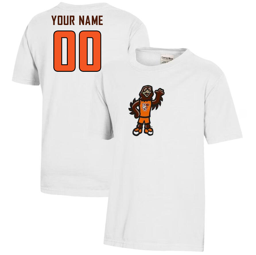 Custom Bowling Green Falcons Name And Number Tshirts-White